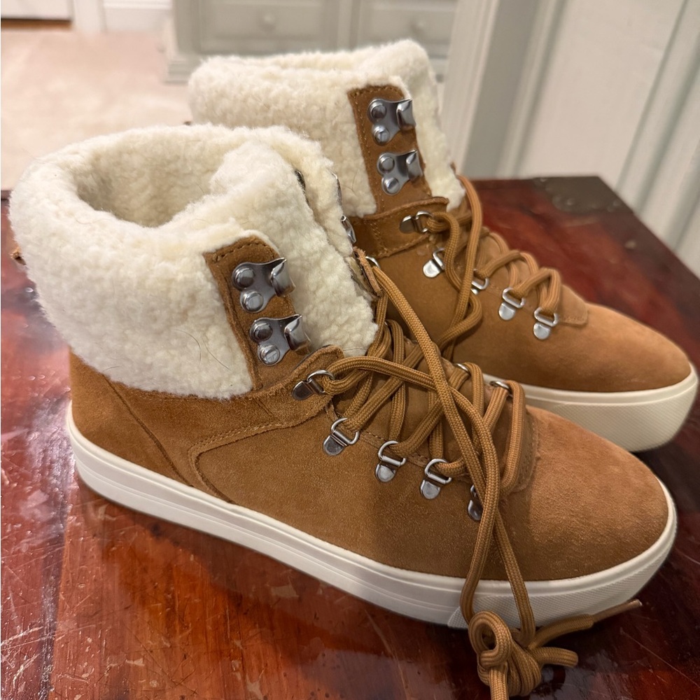 Marc Fisher Women's Tan Suede Ankle Boots